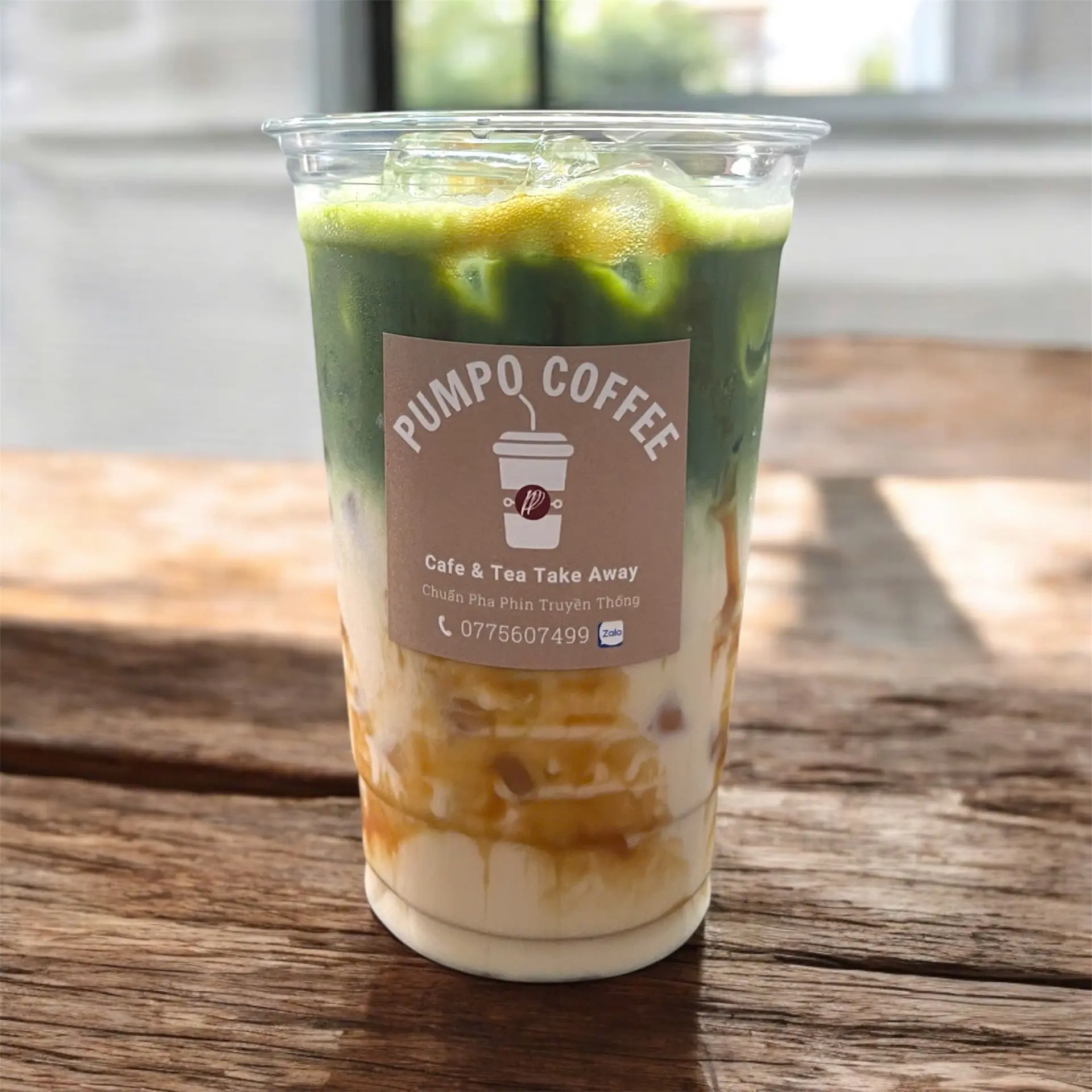 Hình ảnh Caramel matcha sữa gấu