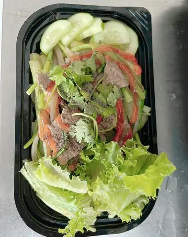 Hình ảnh Nui xào bò, Mì gói xào bò
