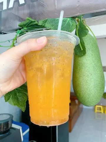 Hình ảnh Cam vắt hạt chia - Ly lớn