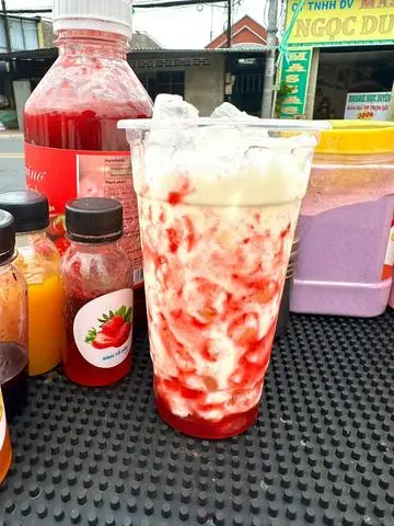 Hình ảnh Latte dâu
