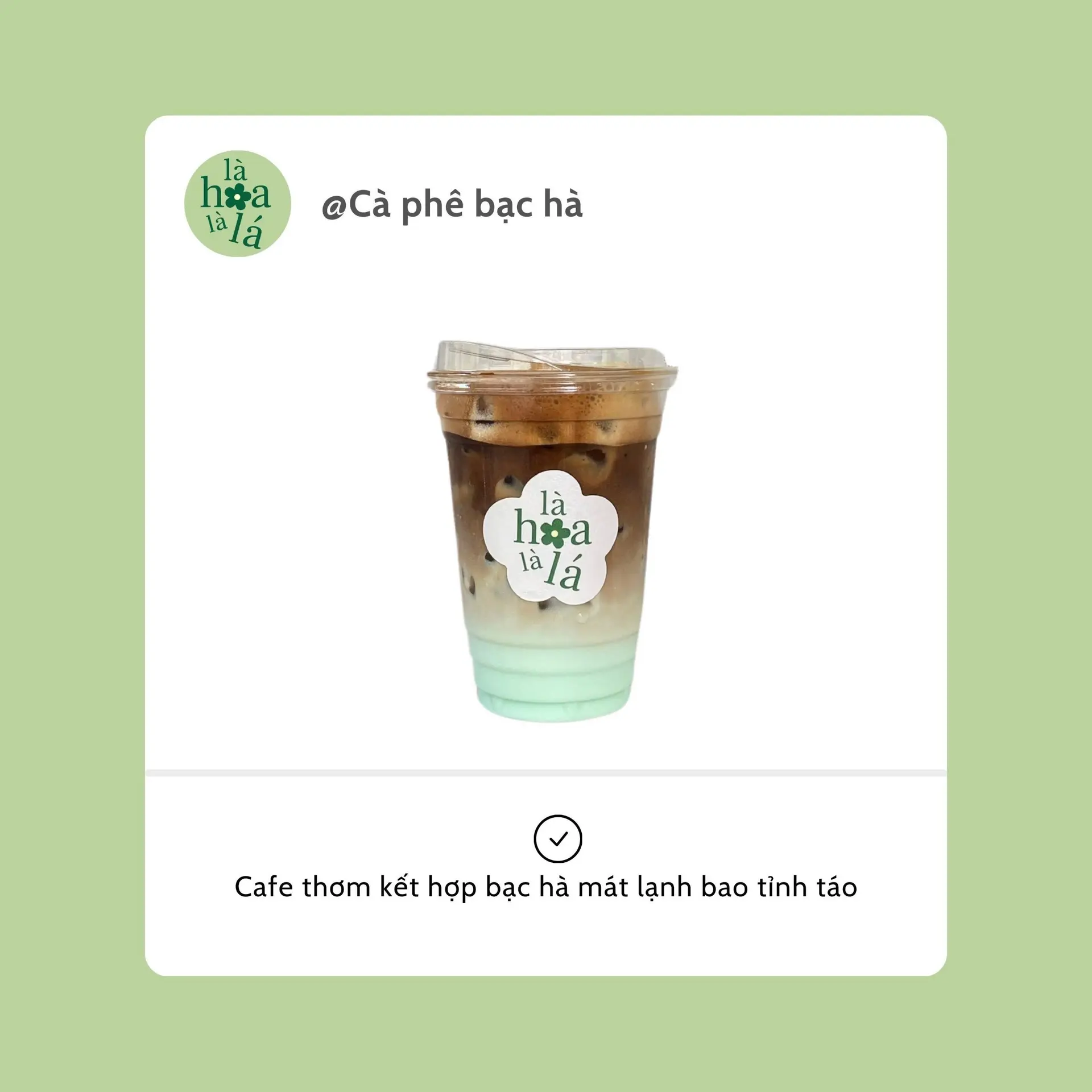 Hình ảnh Sữa Tươi Cafe Bạc Hà