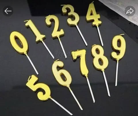 Hình ảnh số màu vàng đồng - 5k 