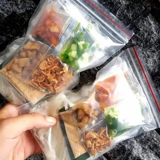 Hình ảnh Bánh Tráng Mỡ Hành Tóp Mỡ(Tự Trộn) 