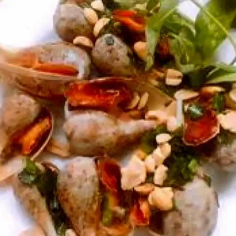 Hình ảnh Ốc muỗng nướng mỡ hành