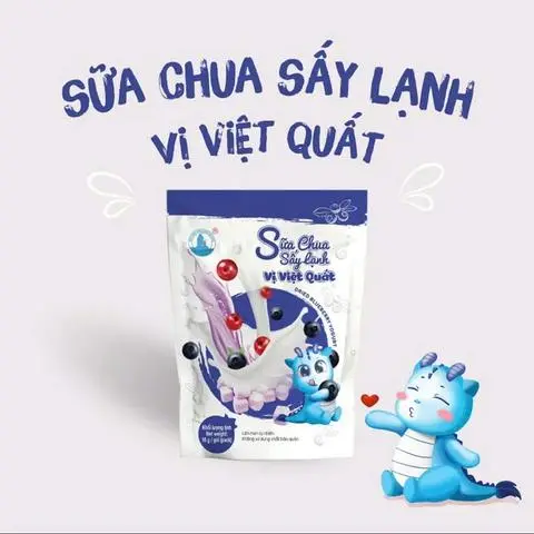 Hình ảnh Sữa chua sấy lạnh vị việt quất