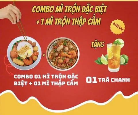 Hình ảnh combo 1 mì đặc biệt + 1 mì thập Cẩm tặng 1 ly trà tắc 