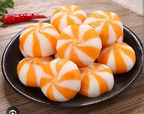 Hình ảnh Bánh bao trứng cá hồi