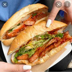 Hình ảnh Bánh Mì nem nướng+ốp la