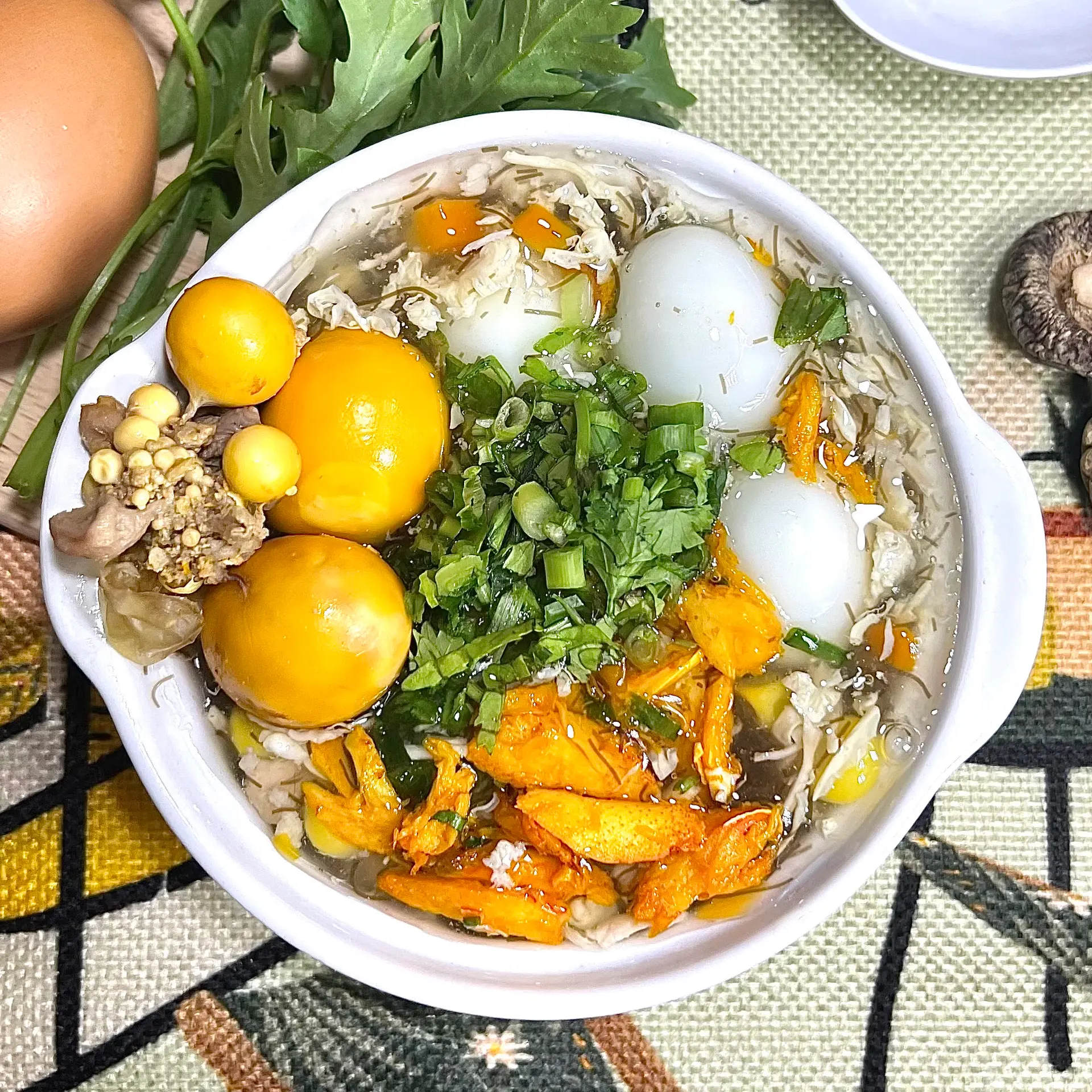 Hình ảnh Súp Cua Trứng Gà Non