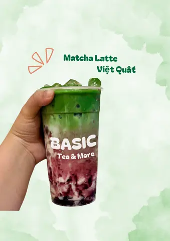 Hình ảnh Matcha Latte Việt Quất