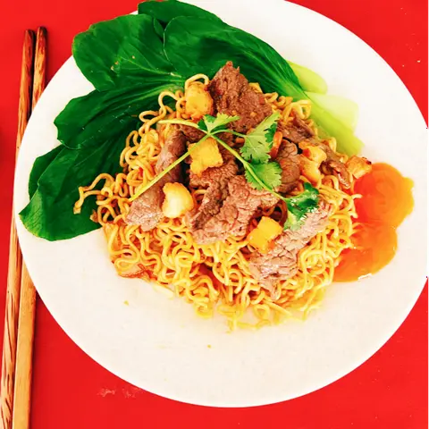 Hình ảnh Mì Trộn Indomie Bò Xào Củ Hành