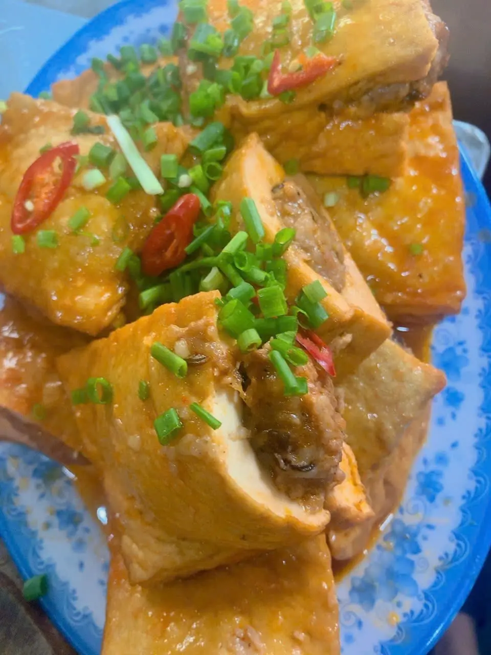 Hình ảnh đậu hủ dồn thịt