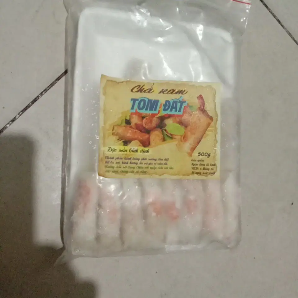 Hình ảnh Chả Ram Tôm Đất Bình Định - 0.5kg (Loại ngon nhất)(Tặng sa tế ớt Bình Định bao ghiền)