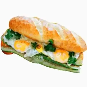 Hình ảnh Bánh Mì Ốp la + Xúc xích