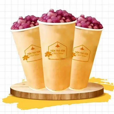 Hình ảnh Trà sữa trân châu khoai môn - Size L