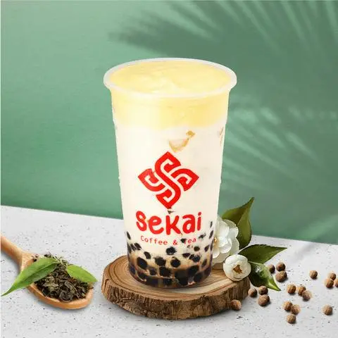 Hình ảnh Sữa Tươi Kem Trứng Đường Đen  (L)