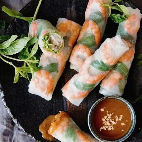 Hình ảnh Combo 1 Bún Mắm Nêm Tôm Thịt + 5 Gỏi Cuốn Tôm Thịt