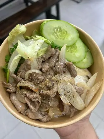 Hình ảnh cơm bò xào hành