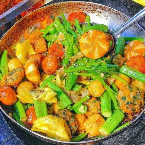 Hình ảnh (Chưa Có Đồ Ăn) Phụ Thu Sốt Mắm Tỏi Rau Muống