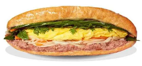 Hình ảnh Bánh Mì Pate Trứng