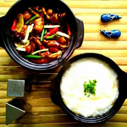 Hình ảnh Cháo Tỏi - Ếch Singapore 2 Con Vị Sate