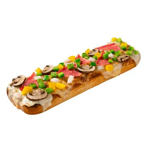 Hình ảnh H14 - pizza thịt nguội hình chữ nhật