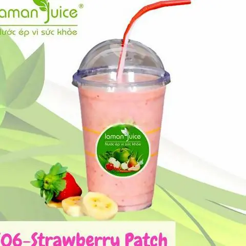 Hình ảnh S06 - strawberry patch - sinh tố dâu tây mix chuối - mật ong