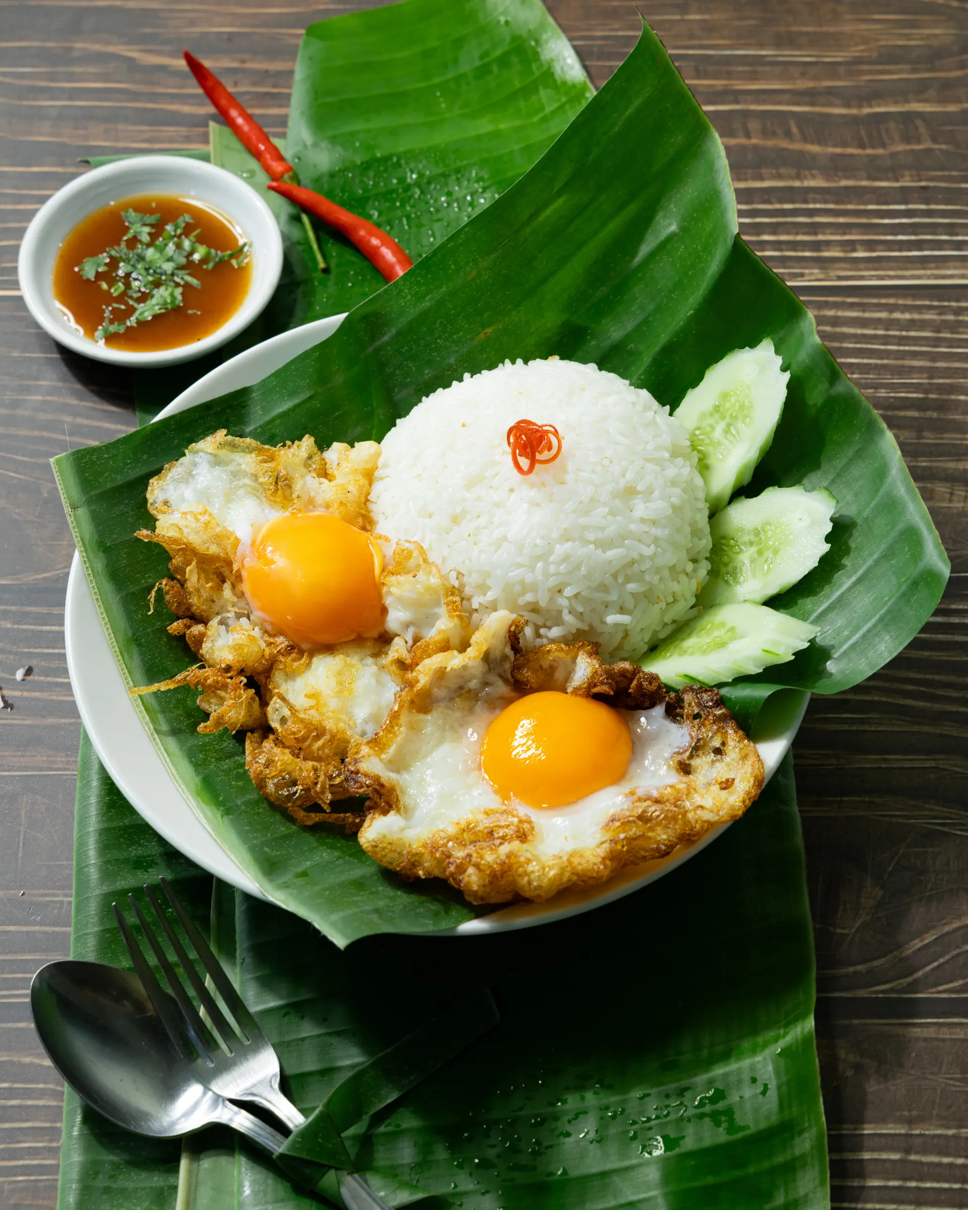 Hình ảnh Cơm 2 Trứng Chiên Giòn Sốt Tự Chọn 
