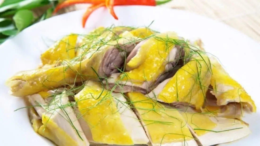 Hình ảnh Gà chặt lá chanh phần 2 người - kèm cơm