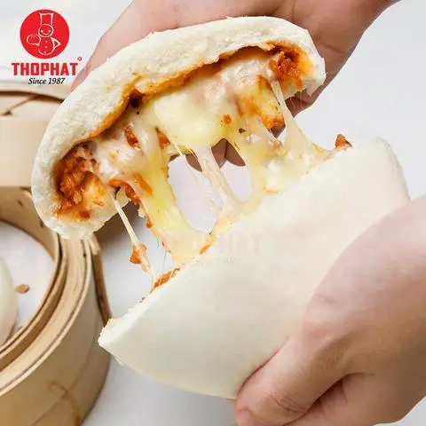 Hình ảnh Bánh Bao Gà Nướng Phô Mai 100g