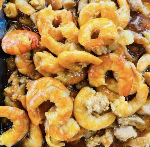 Hình ảnh Cơm Tôm Lột rim Ba Chỉ