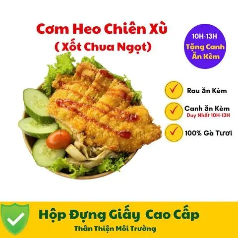Hình ảnh Cơm Thịt Heo Chiên Xù Xốt Chua Ngọt