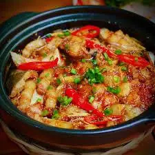 Hình ảnh Cá hú + ba rọi kho tiêu 200g