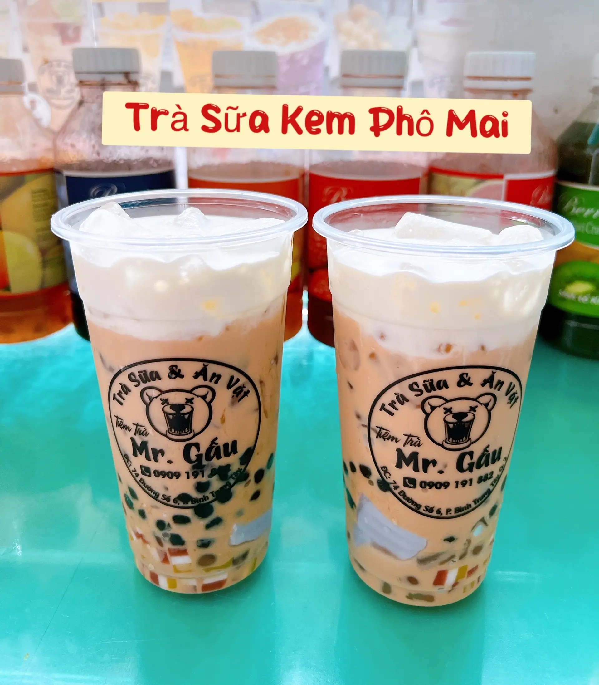 Hình ảnh Trà sữa kem phô mai - size M ( Full Toping)