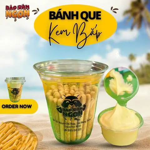 Hình ảnh Bánh Que Kem Bắp