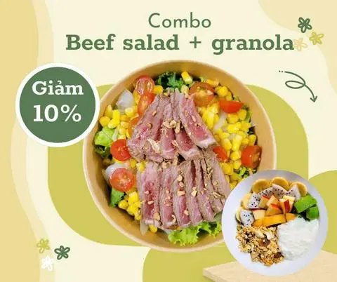 Hình ảnh Beef salad + granola