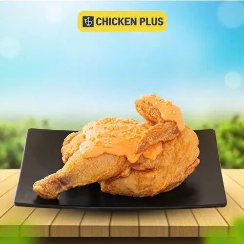Hình ảnh Gà nửa con xốt trứng muối lớn
