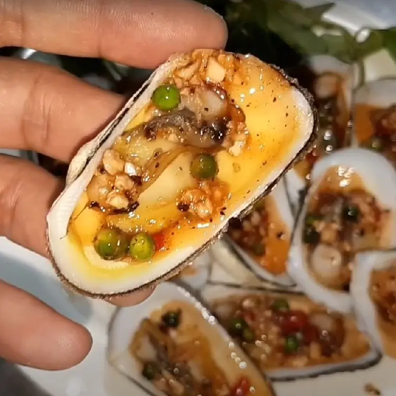 Hình ảnh dẹo nướng tiêu xanh 