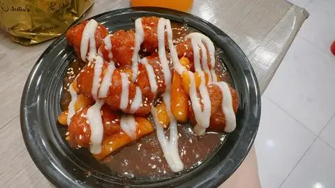 Hình ảnh gà viên sốt mật ong