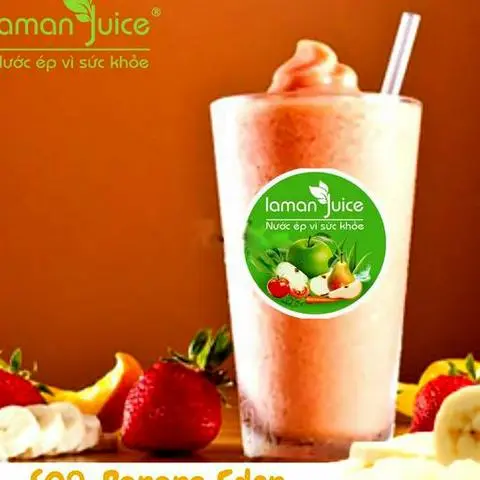 Hình ảnh S09 - banana eden - sinh tố - sinh tố dâu tây mix xoài - chuối - đu đủ