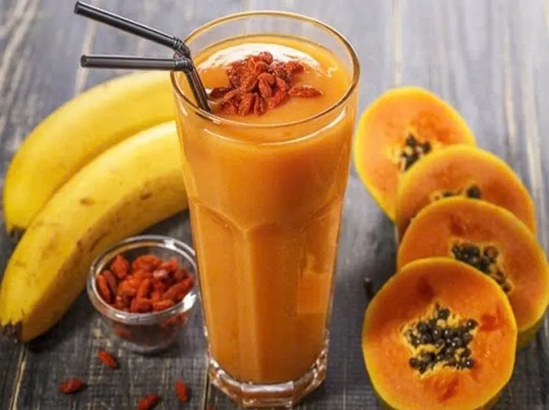 Hình ảnh Sinh Tố Đu Đủ + Chuối