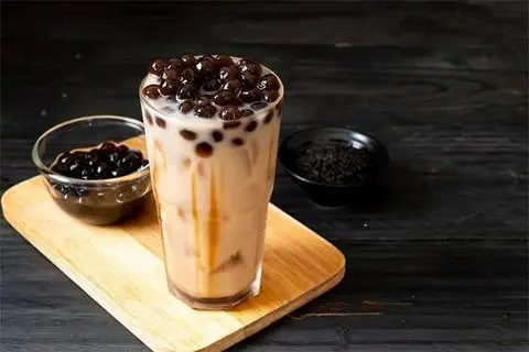 Hình ảnh Trà Lipton sữa trân châu đường đen