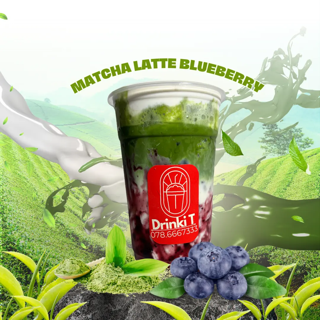 Hình ảnh Matcha Latte Việt Quất
