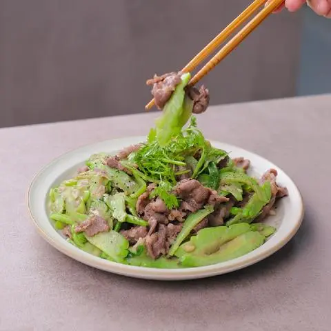 Hình ảnh Cơm chiên khổ qua xào bò