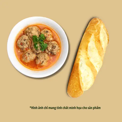 Hình ảnh Bánh mì xíu mại truyền thống