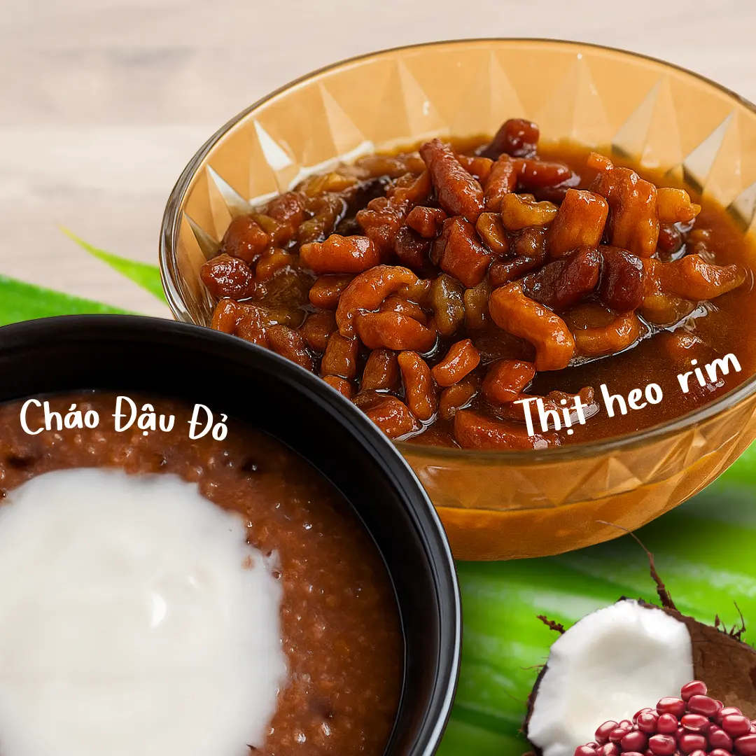 Hình ảnh Cháo Đậu + Thịt Heo Rim 