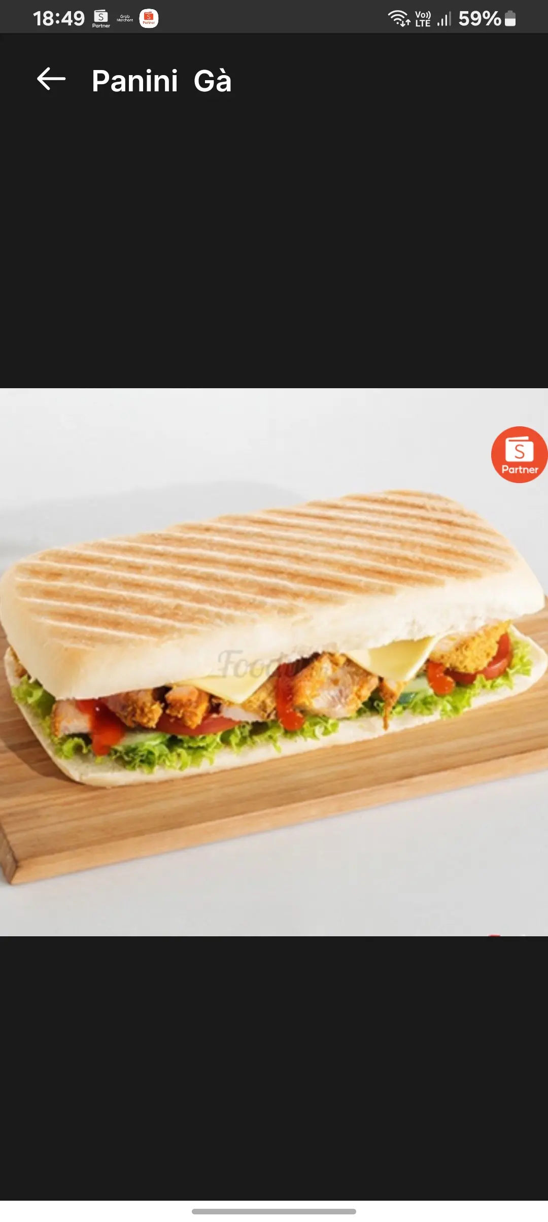Hình ảnh Panini gà chiên
