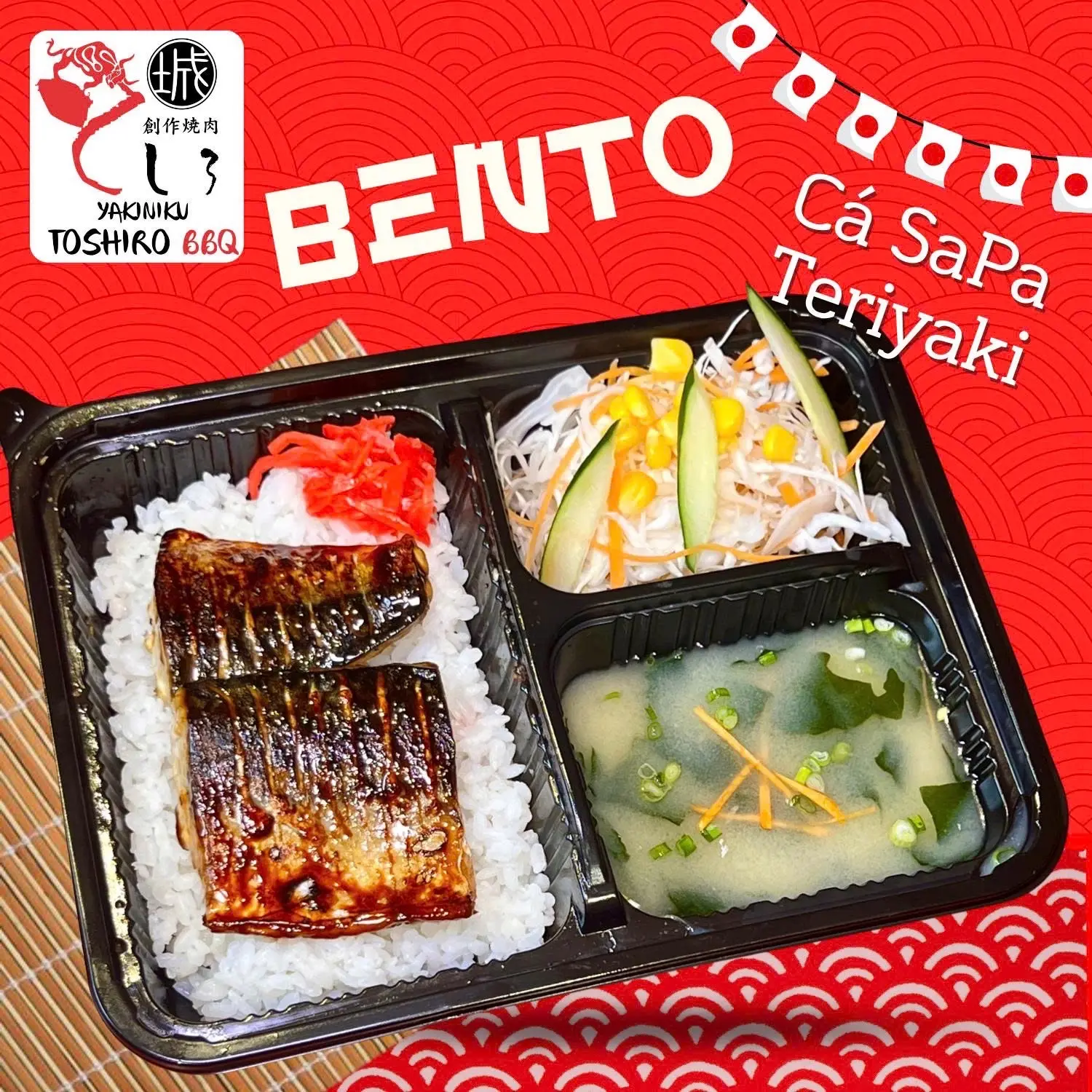 Hình ảnh Set cơm cá saba teriyaki