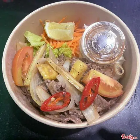 Hình ảnh Miến/Phở trộn bò hành cần