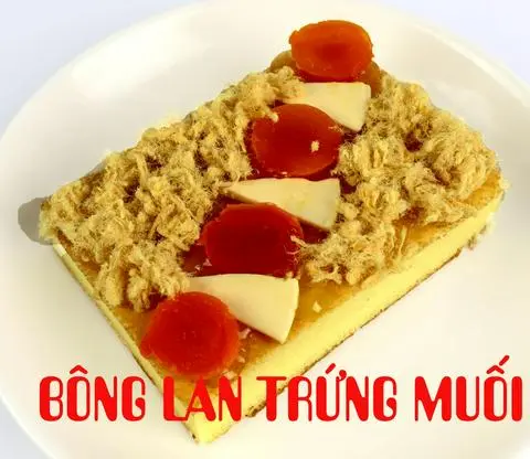 Hình ảnh Bông Lan trứng muối chữ nhật 